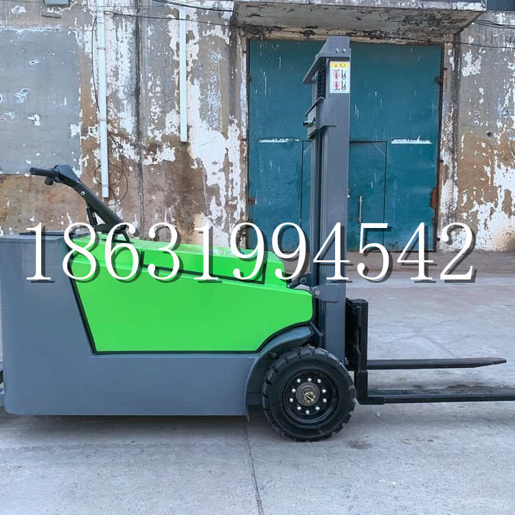 城区小型电动叉车1吨2吨步行站驾式电瓶堆高充电装卸车液压升降车铲车